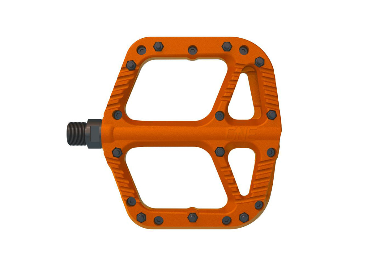 one flat pedals OneUp Components Composite Pedals Orange