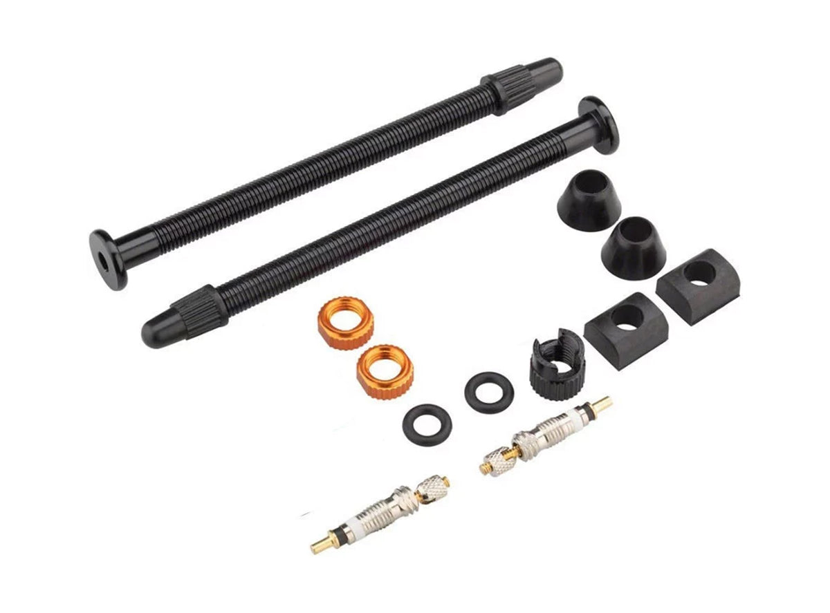 Orange Seal Versa Tubeless Valve Stem Black 32mm - Pair