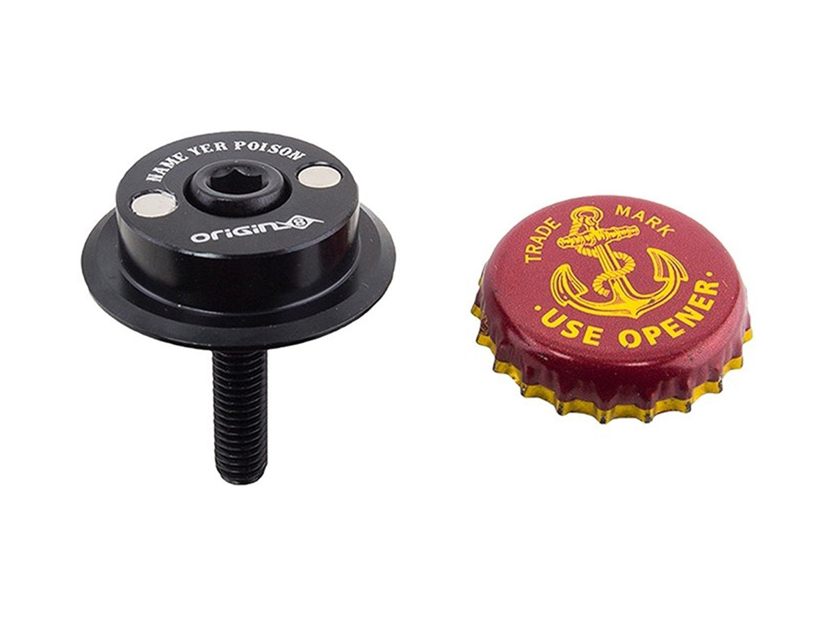 Origin8 Name Yer Poison Top Cap Black 28.6mm