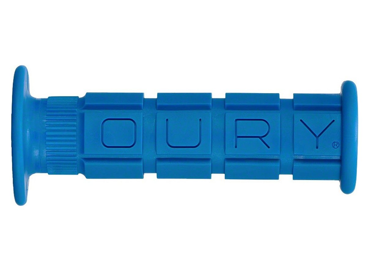 Oury Single Compound Grips with Flange - Blue Blue