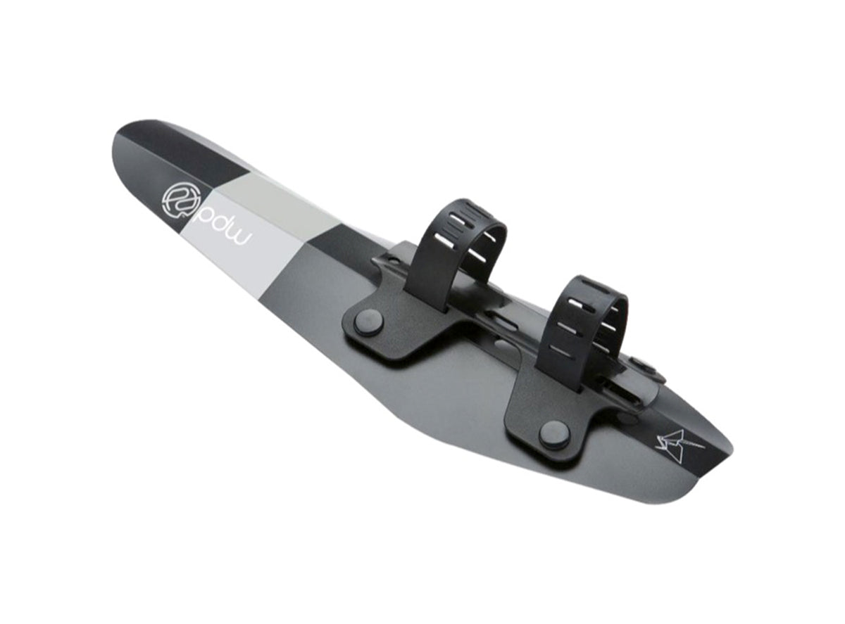 PDW Origami Downtube Fender - Black-Reflective Black - Reflective