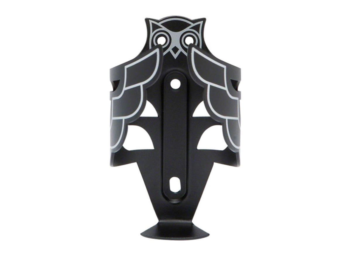 PDW The Owl Bottle Cage - Black-Silver Black - Silver