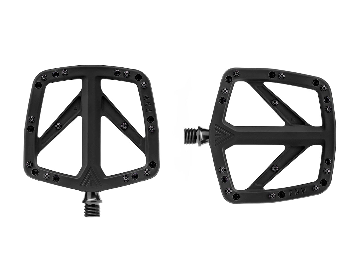 PNW Range Composite Flat Pedal - Blackout Black Blackout Black