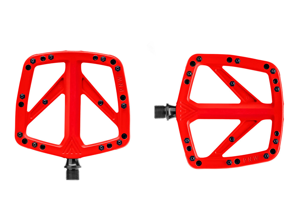 PNW Range Composite Flat Pedal - Really Red Really Red