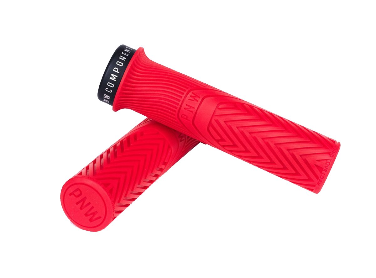 PNW Loam MTB Lock-On Grips - Really Red Really Red