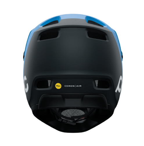 POC Coron Air MIPS Full Face Helmet - Opal Blue-Uranium Black Metallic