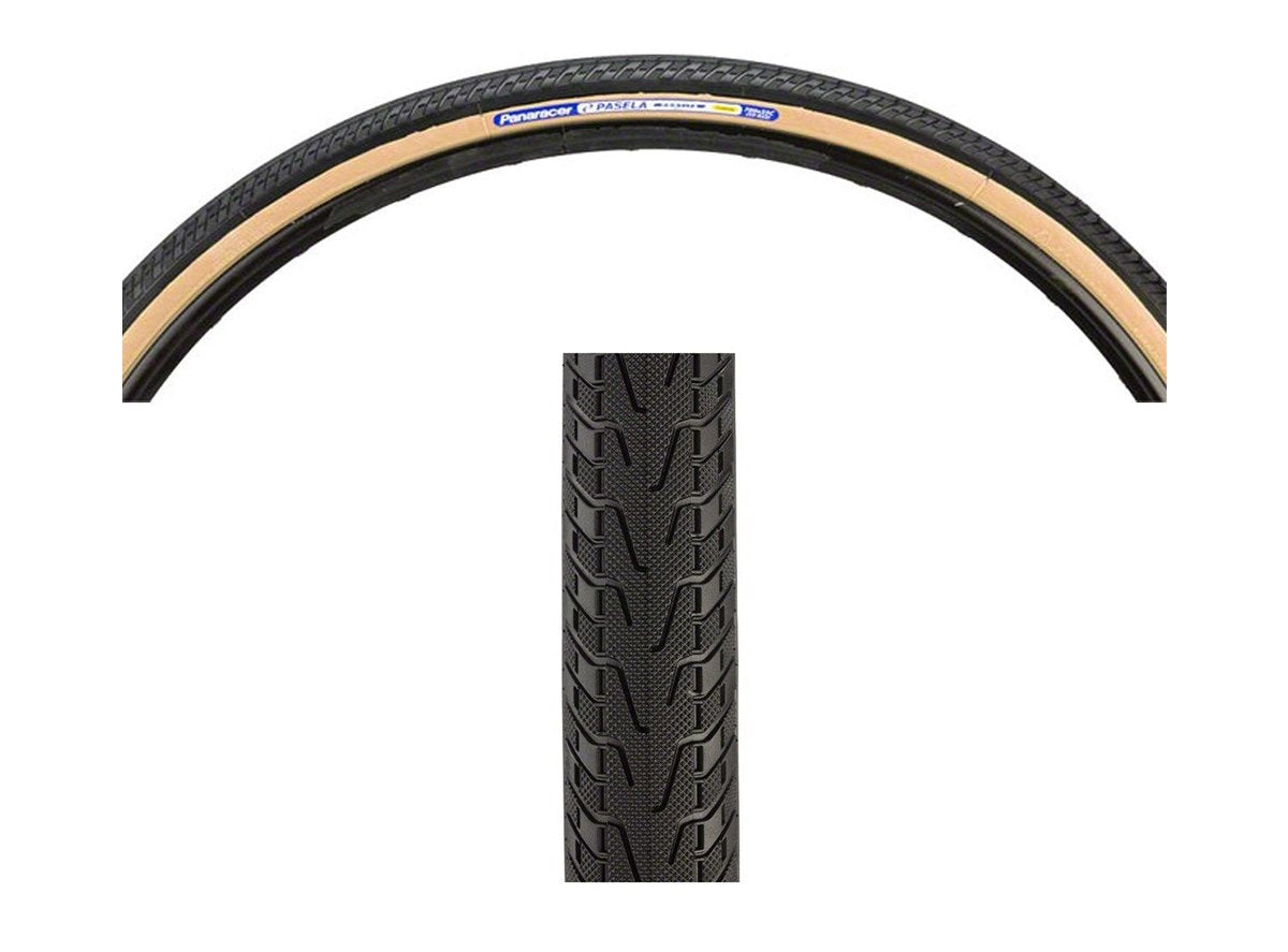 Panaracer Pasela PT 700c Wire Road Tire - Black-Tan Black - Tan 25c