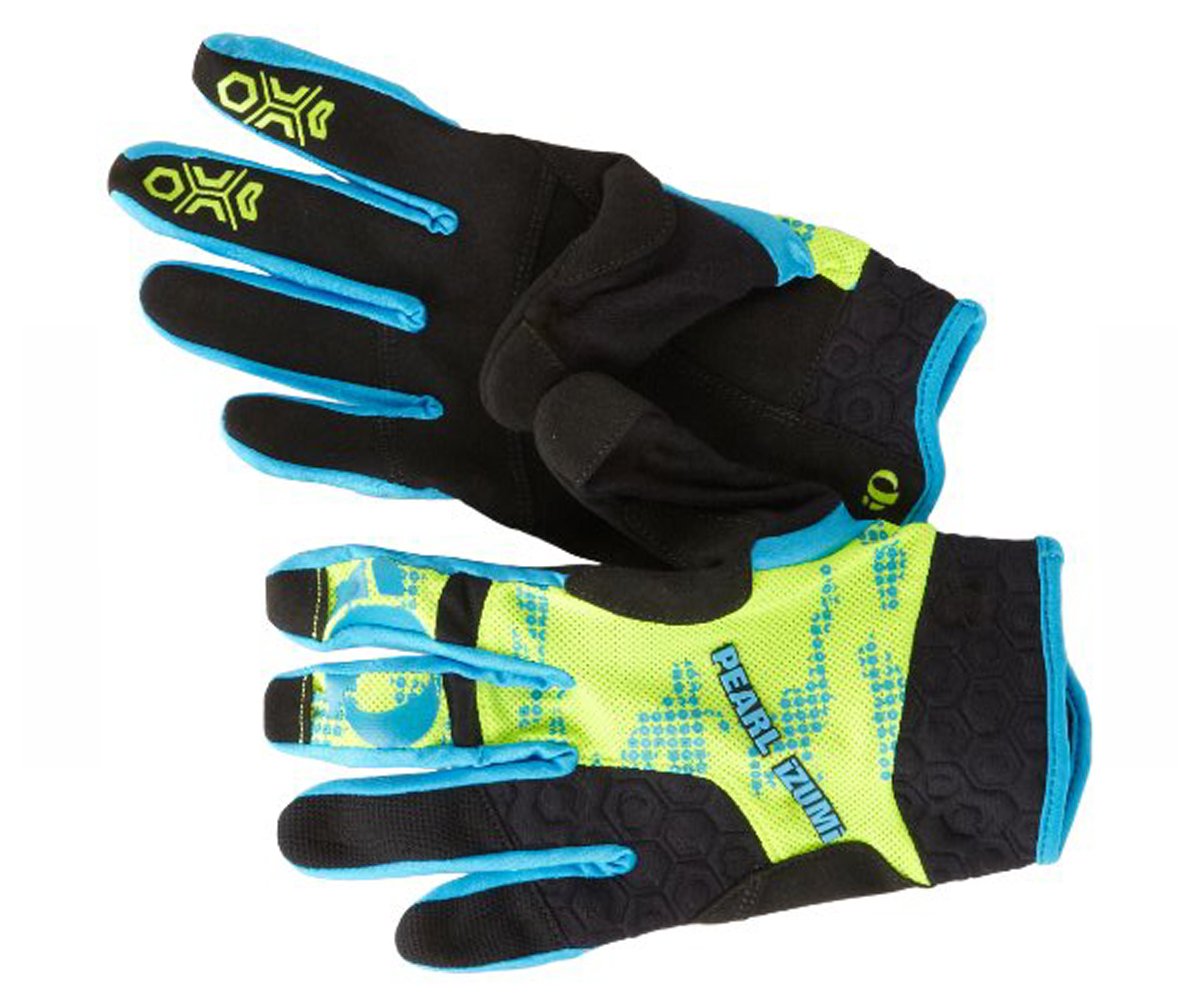 Pearl Izumi Launch Road Glove - Electric Blue-Screaming Yellow Electric Blue - Screaming Yellow Small