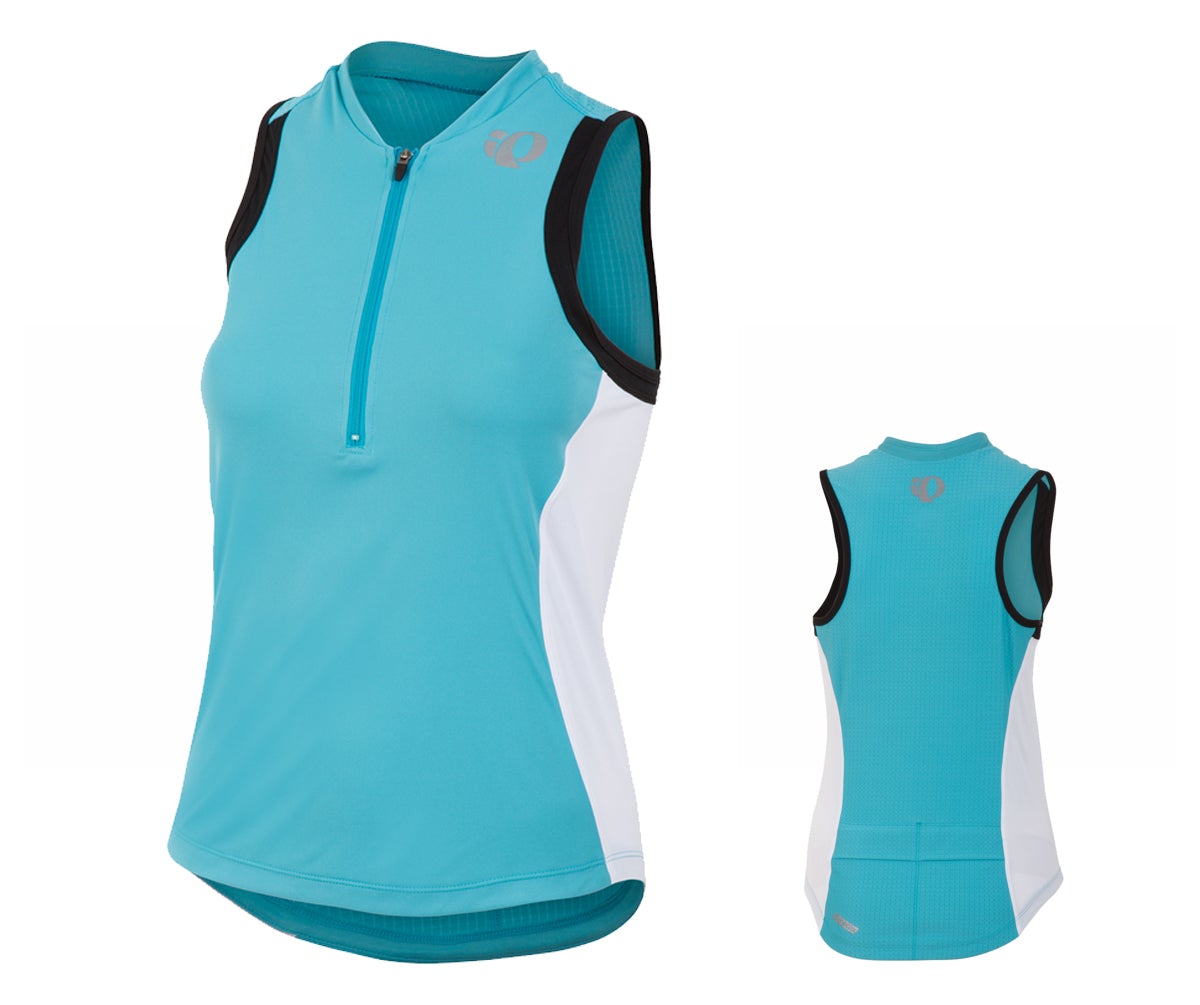 Pearl Izumi Select Tri Sleeveless Jersey - Womens - Scuba Blue-White Scuba Blue - White Medium
