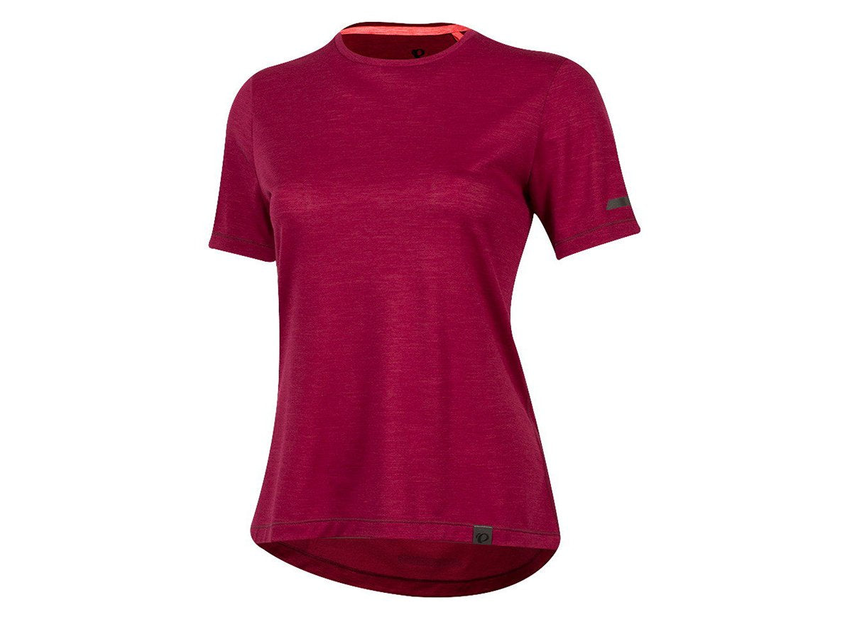 Pearl Izumi Boulevard Merino Short Sleeve Tee Shirt - Womens - Beet Rediers Blue Beet Rediers Blue Large