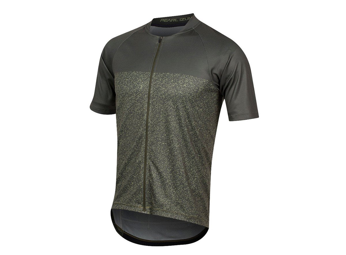 Pearl Izumi Canyon Graphic Short Sleeve MTB Jersey - Forest-Willow Static Forest - Willow Static Small