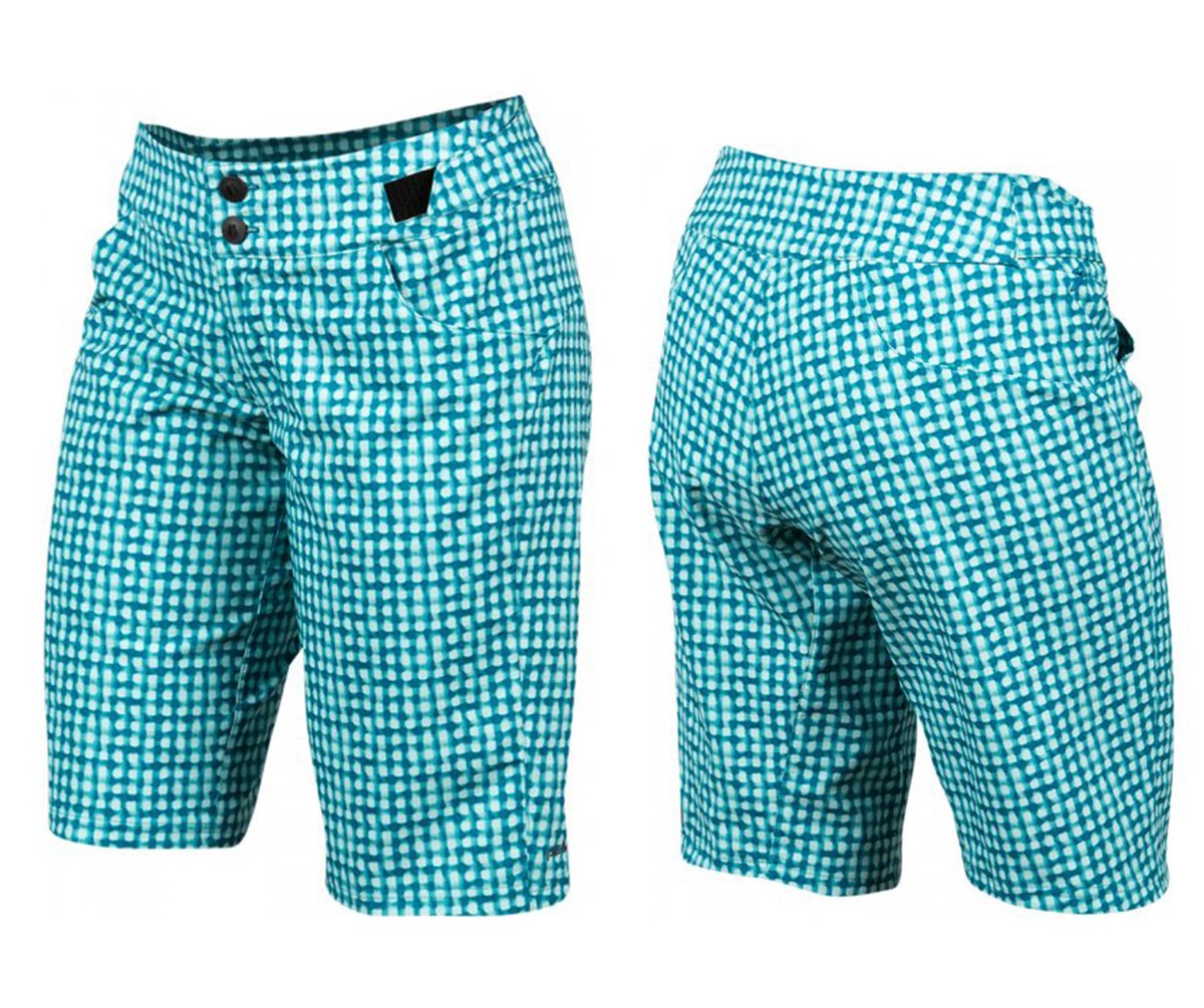 Pearl Izumi Launch Print Short - Womens - Teal-Glacier Teal - Glacier Size 2