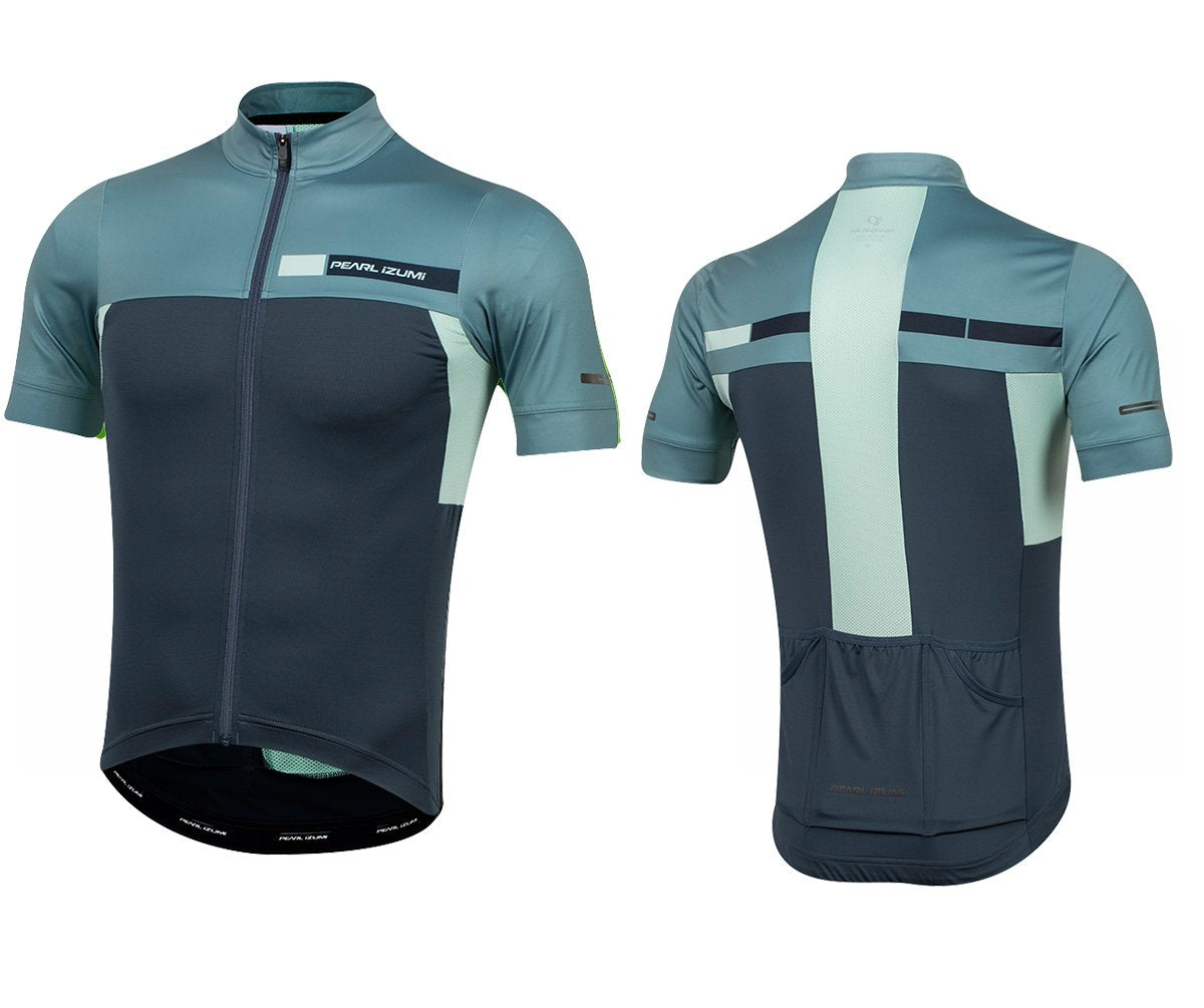 Pearl Izumi PRO Escape Short Sleeve Road Jersey - Midnight Navy-Arctic Coast Midnight Navy - Arctic Coast X-Small