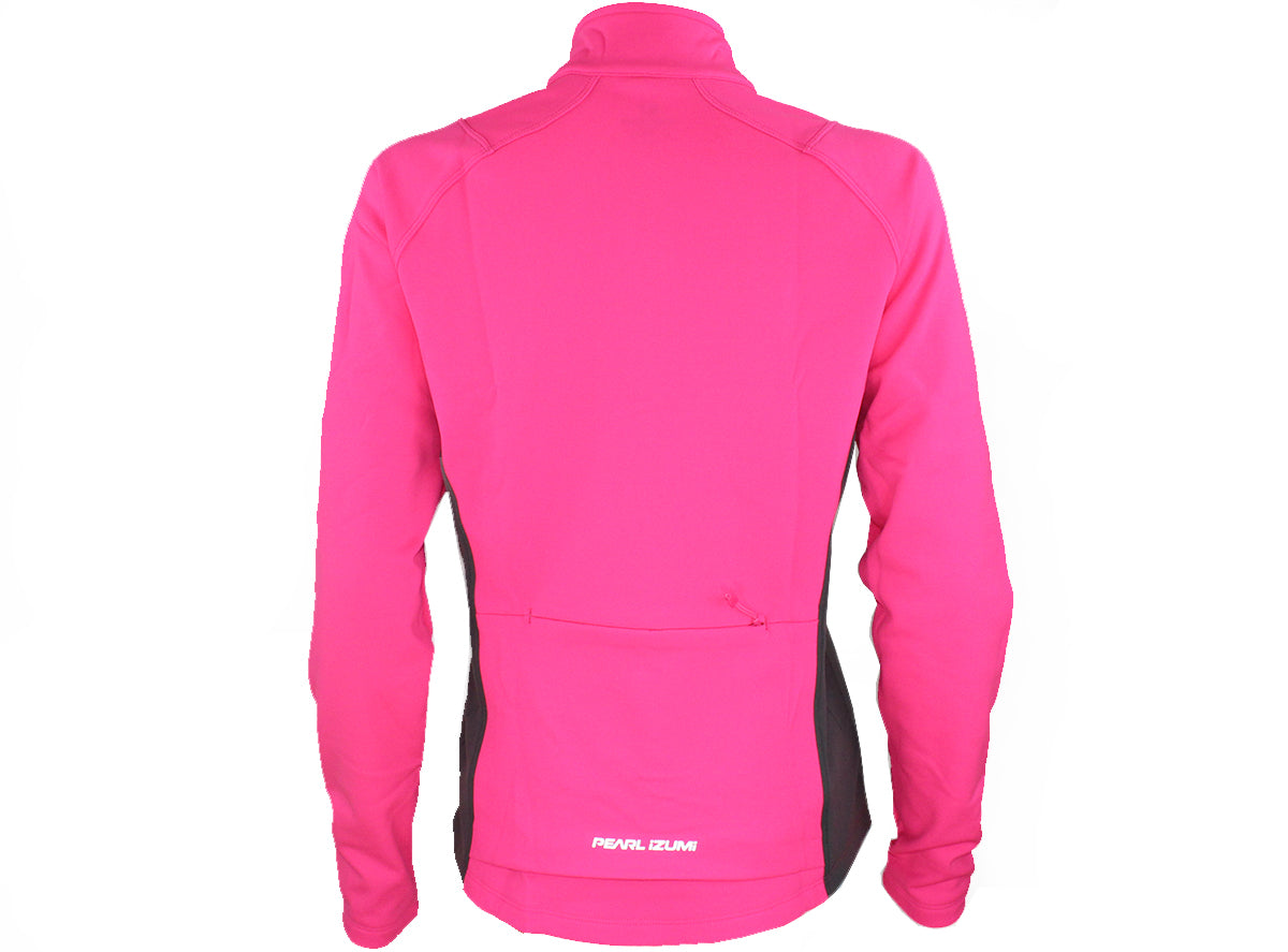 Pearl Izumi Podium Thermal Long Sleeve Road Jersey - Womens - Screaming Pink-Smoked Pearl