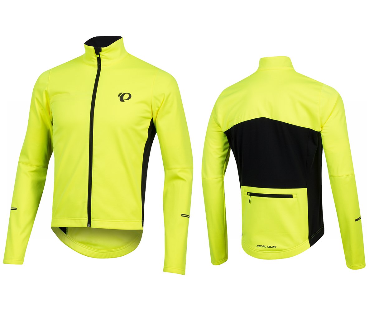Pearl Izumi Select Amfib Cycling Jacket - Screaming Yellow-Black Screaming Yellow - Black X-Small