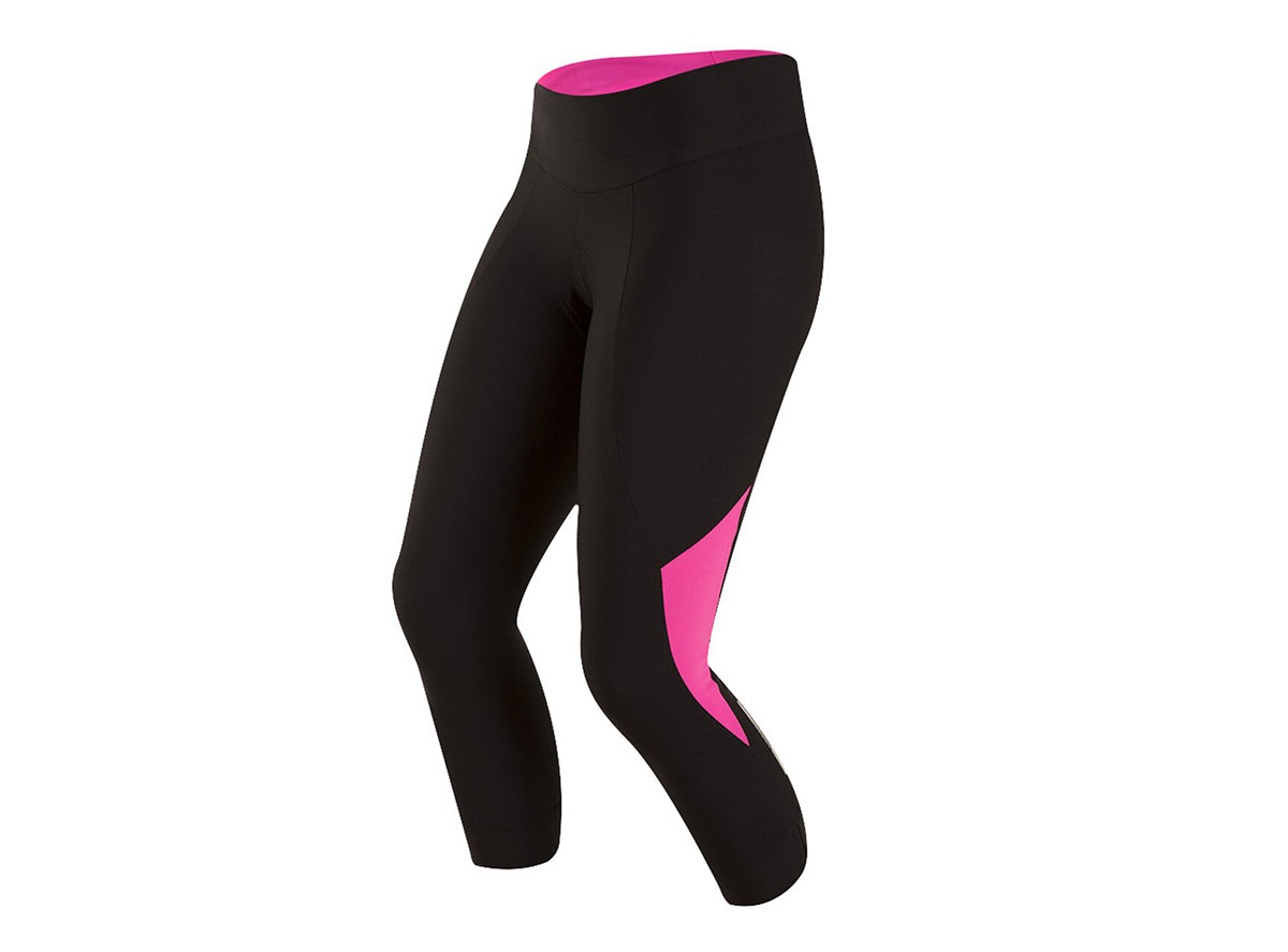 Pearl Izumi Select Pursuit 3/4 Tight - Womens - Black-Screaming Pink Black - Screaming Pink X-Small