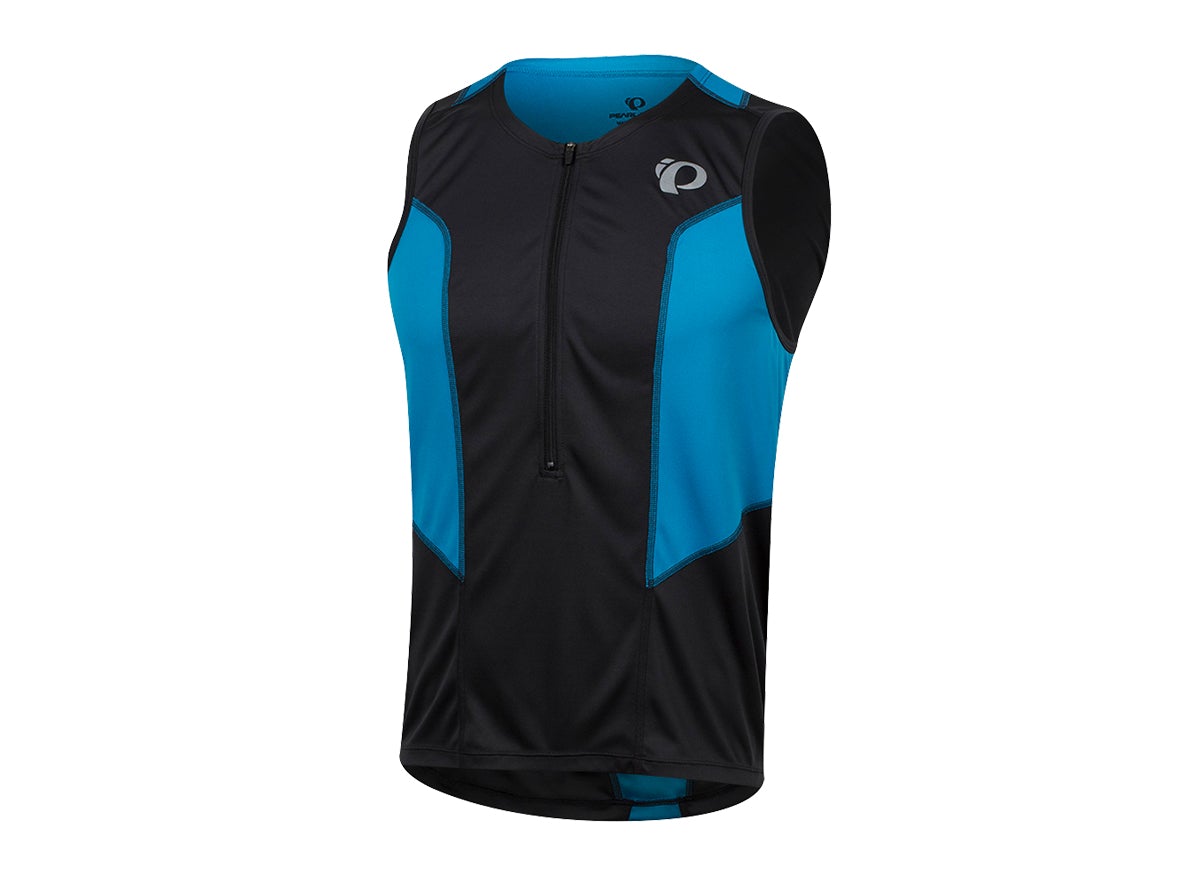 Pearl Izumi Select Pursuit Tri Sleeveless Jersey - Black-Atomic Blue Black - Atomic Blue Small