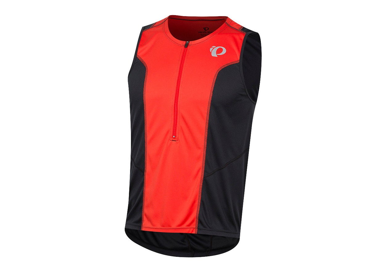 Pearl Izumi Select Pursuit Tri Sleeveless Jersey - Black-Torch Red Black - Torch Red Small
