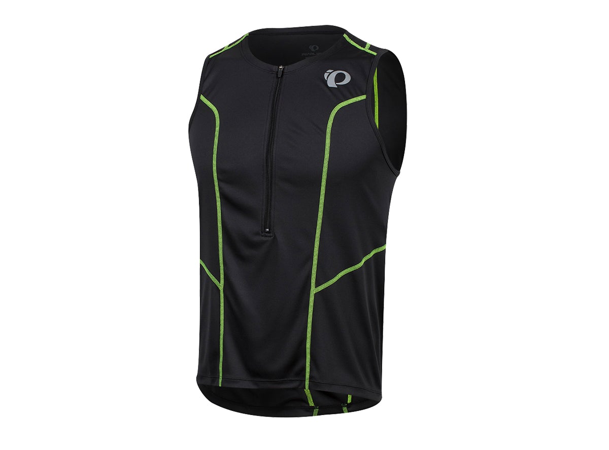 Pearl Izumi Select Pursuit Tri Sleeveless Jersey - Black-Screaming Yellow Black - Screaming Yellow Small