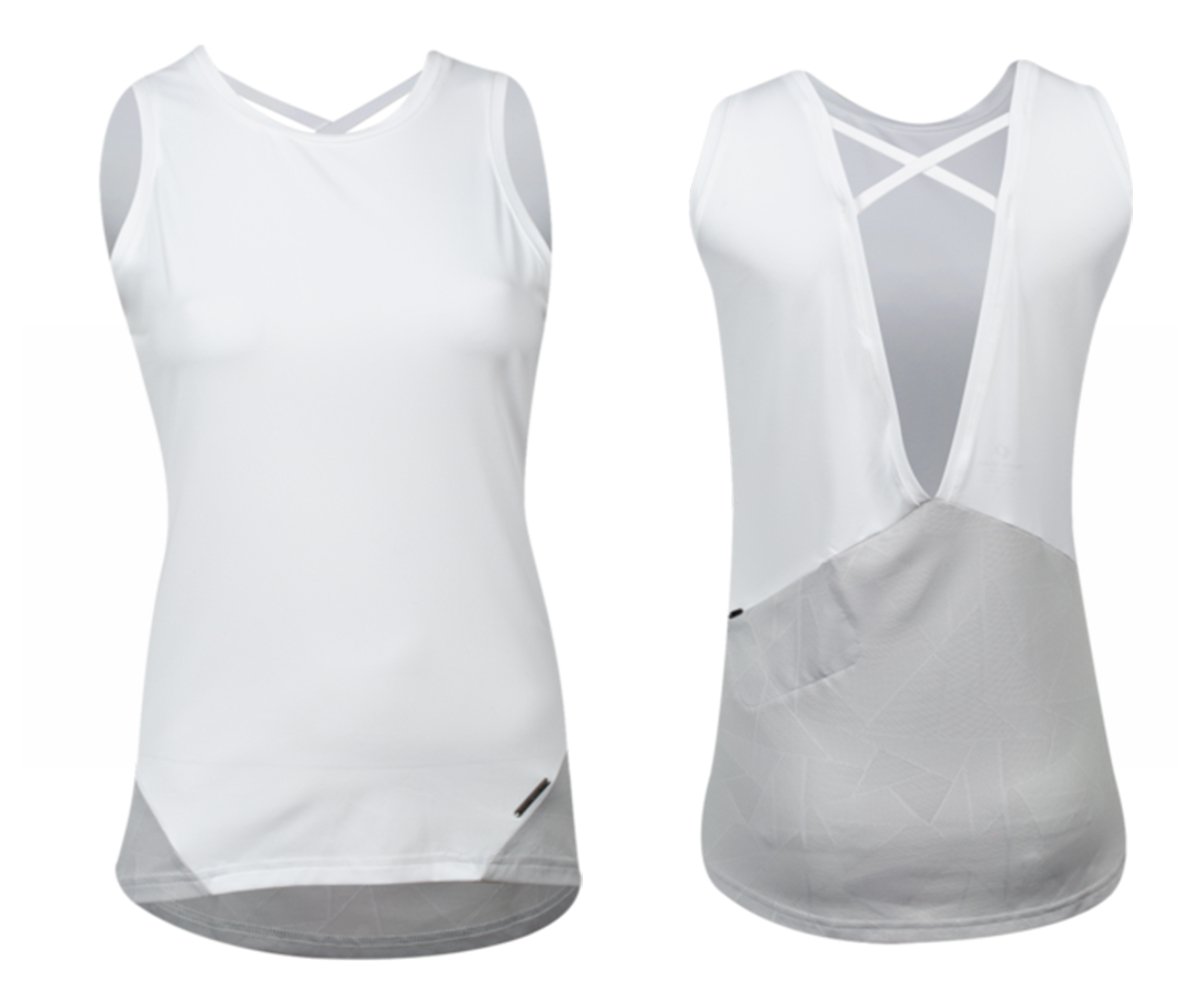 Pearl Izumi Wander Tank - Womens - White-Fog White - Fog Medium