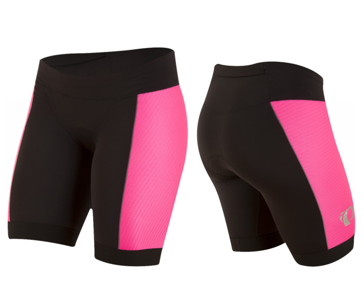 Pearl Izumi Elite Pursuit Tri Short - Womens - Black-Screaming Pink Black - Screaming Pink Large