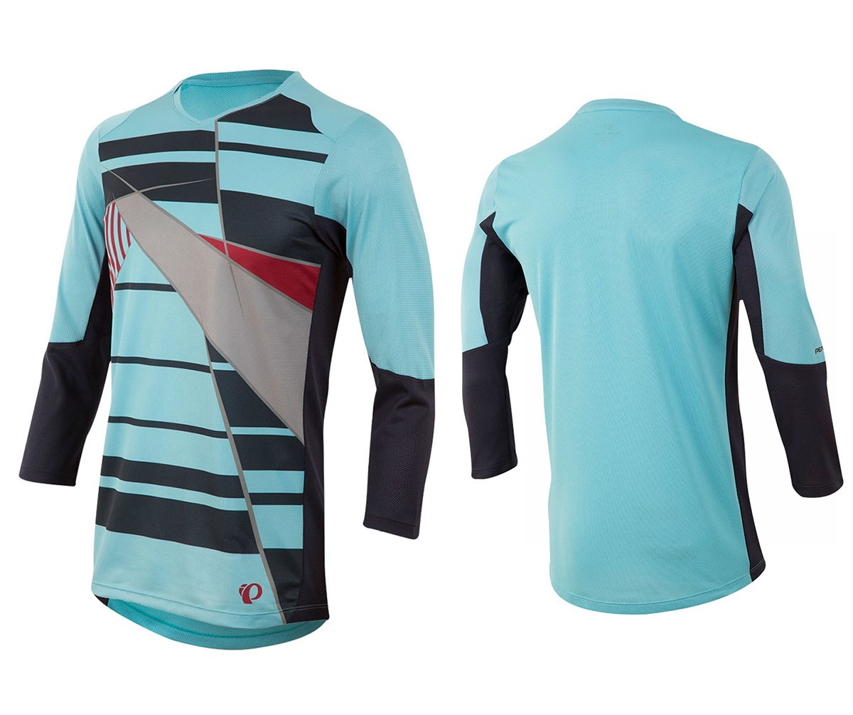 Pearl Izumi Launch 3/4 Sleeve MTB Jersey - Blue Mist - Eclipse Blue Blue Mist - Eclipse Blue Small