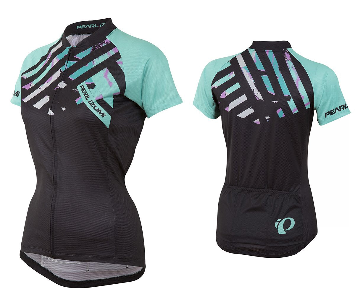 Pearl Izumi LTD Short Sleeve MTB Jersey - Womens - Stripe Viridian Green Stripe Viridian Green Large