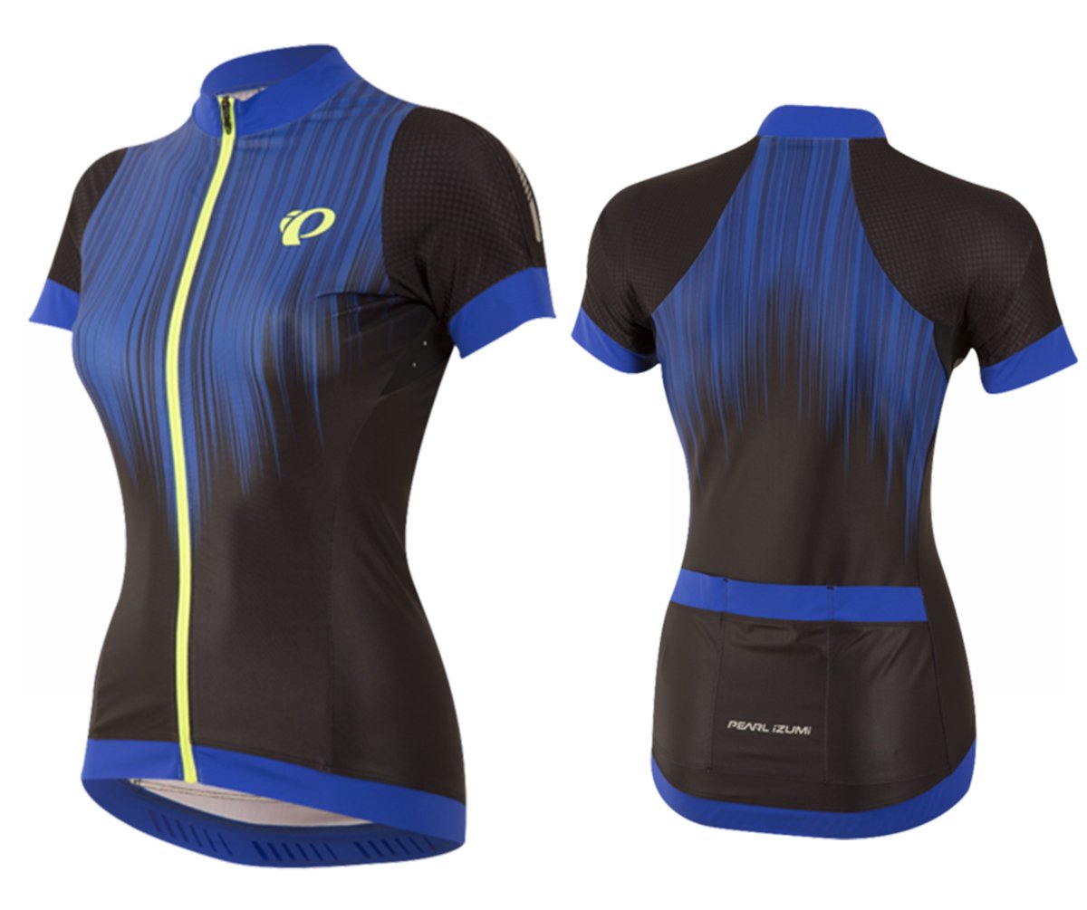 Pearl Izumi Pro Pursuit Short Sleeve Road Jersey - Womens - Dazzling Blue Streamline Dazzling Blue Streamline Large
