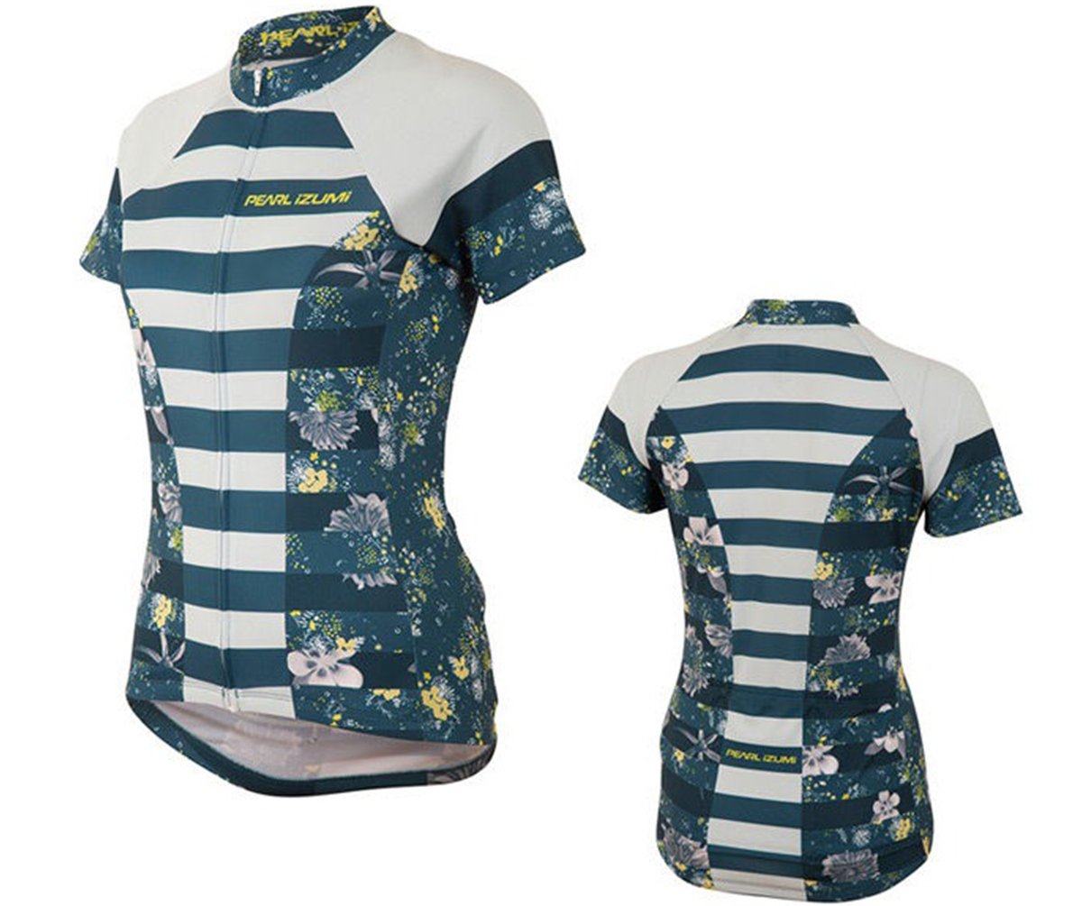 Pearl Izumi Select Escape Ltd Short Sleeve Faze Jersey - Womens - Muse Blue Steel Muse Blue Steel Medium