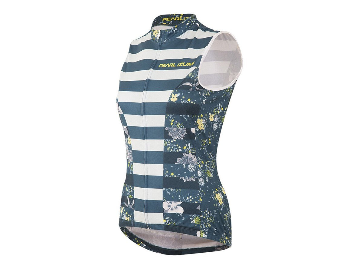 Pearl Izumi Select Escape Ltd Sleeveless Faze Jersey - Womens - Muse Blue Steel Muse Blue Steel Large