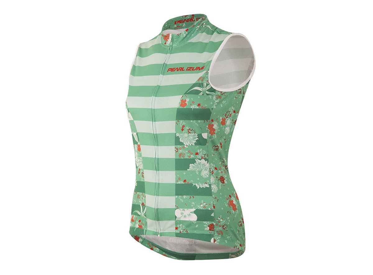 Pearl Izumi Select Escape Ltd Sleeveless Faze Jersey - Womens - Muse Green Spruce Muse Green Spruce Large