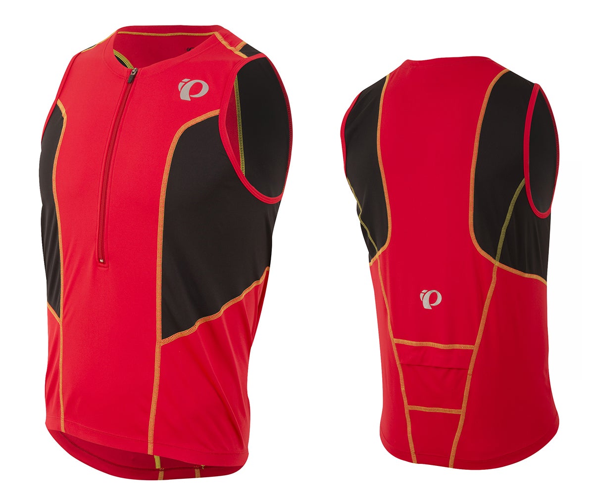 Pearl Izumi Select Pursuit Tri Sleeveless Jersey - True Red-Black True Red - Black X-Small