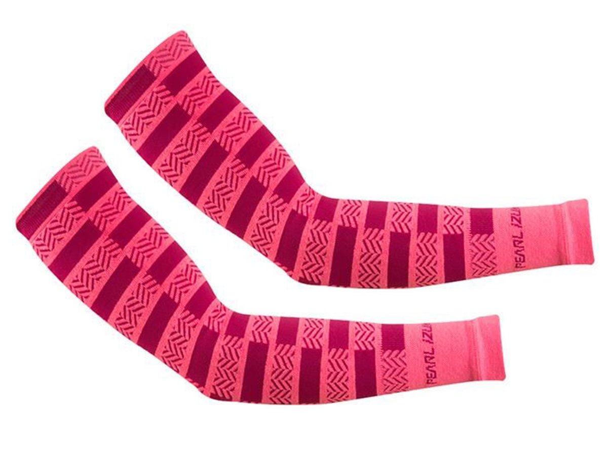 Pearl Izumi Select Thermal Lite Arm Warmer - Screaming Pink Herringbone Screaming Pink Herringbone Small