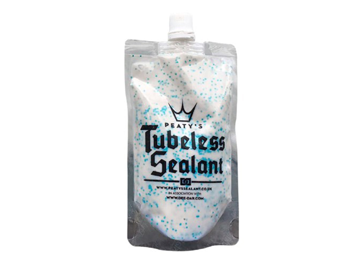 Peaty's Tubeless Sealant Trail Pouch Blue - Silver 4oz - 120ml