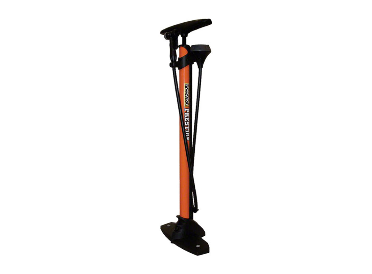 Pedros Prestige Floor Pump Orange