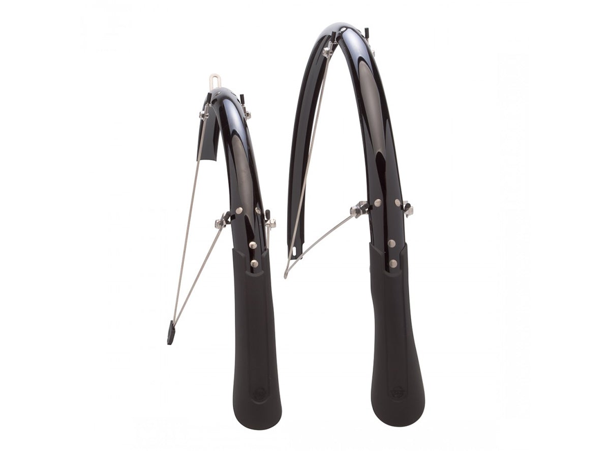 Planet Bike Cascadia Road 700c Fender Set - Black Black 35mm