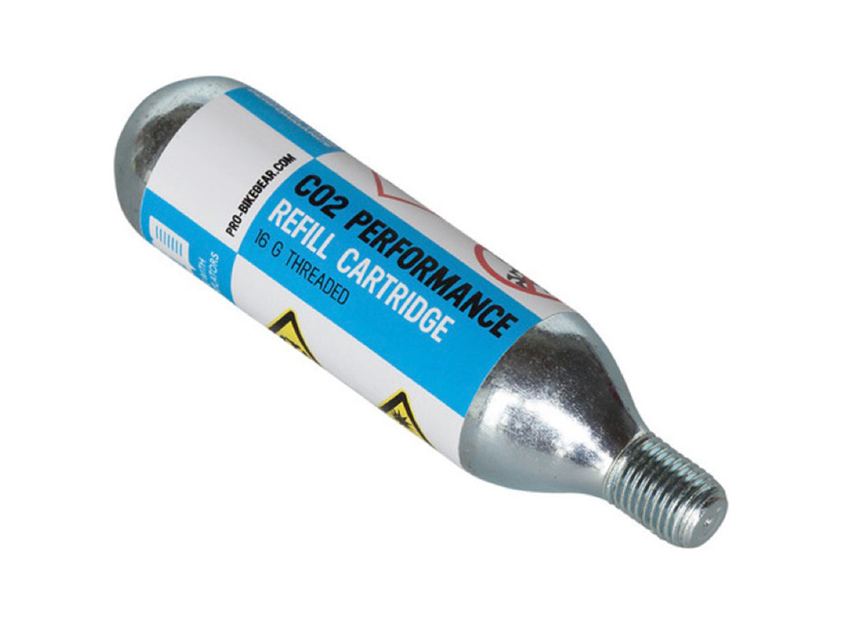Pro CO2 Threaded Cartridge Refills - 16g Silver 2 Pieces