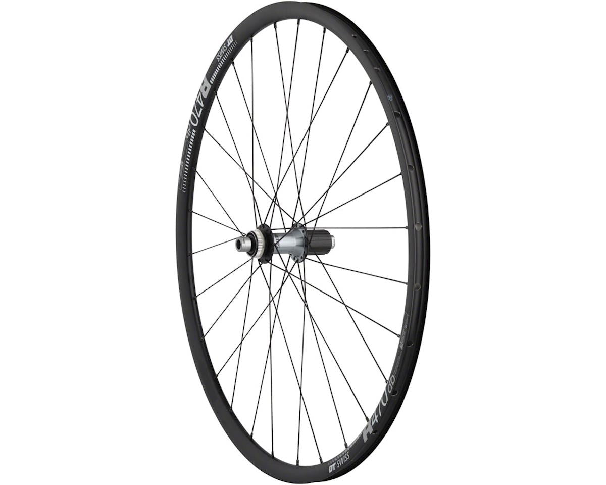 Quality Wheels DT R470db Ultegra 700c Road Wheel - Rear Black 12x142mm - HG11 - Center-Lock