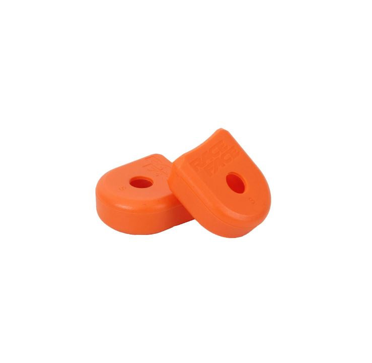 Race Face Alloy Crank Pedal Boots - Orange Orange 2 Pack