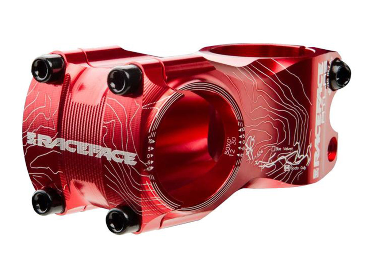 Race Face Atlas 31.8 FR/DH MTB Stem - Red Red 1.1/8" 50mm