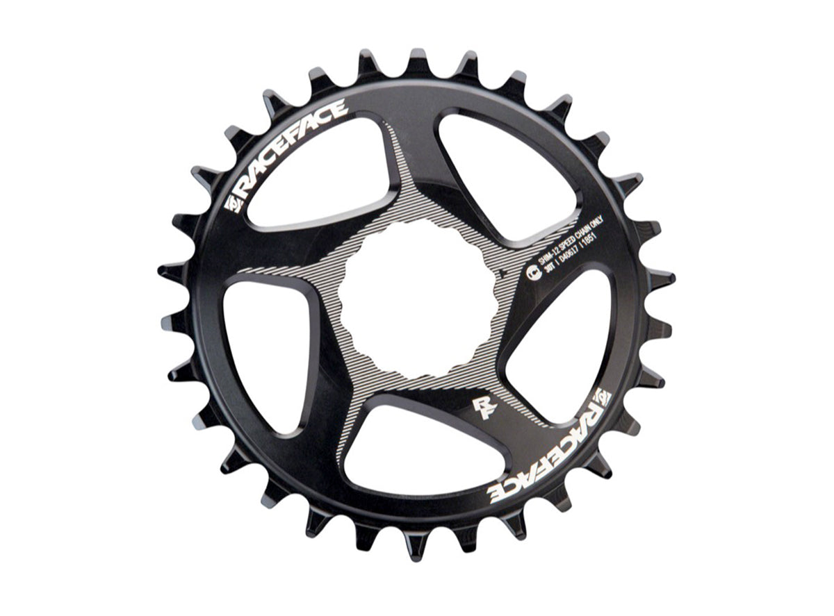 Race Face Direct Mount CINCH Steel Chainring - Shimano 12 Spd - Black Black 32t