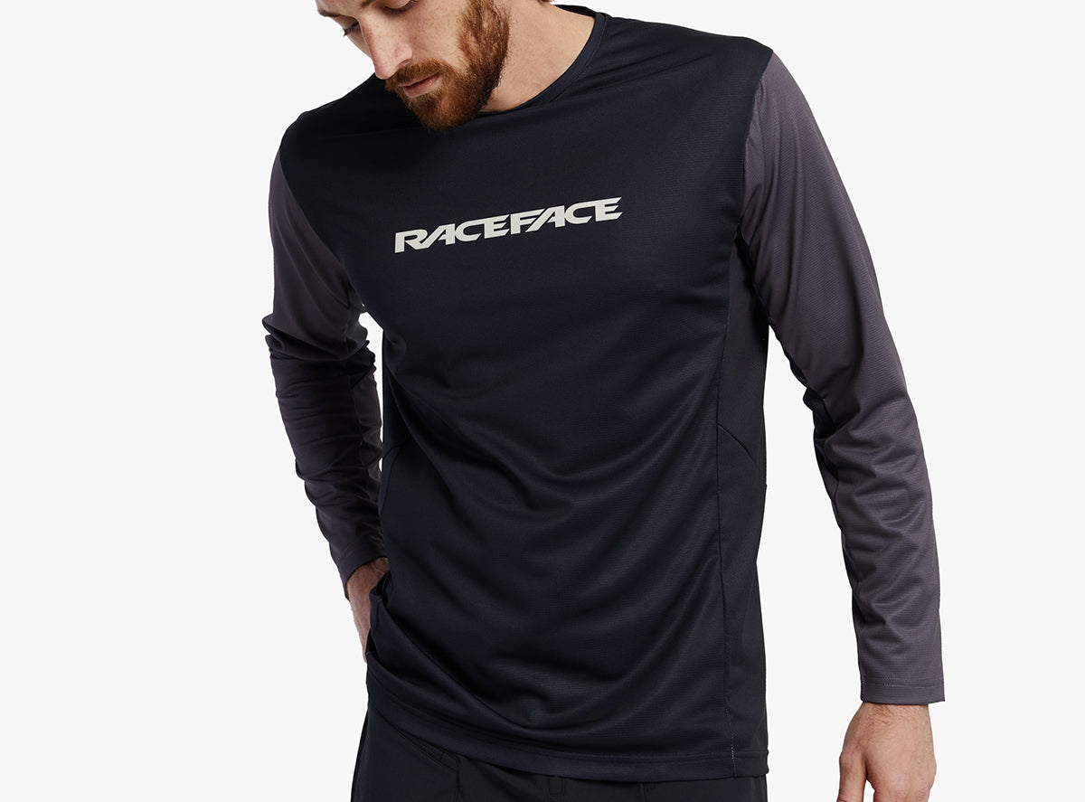 Race Face Indy Long Sleeve MTB Jersey Black – Cambria Bike