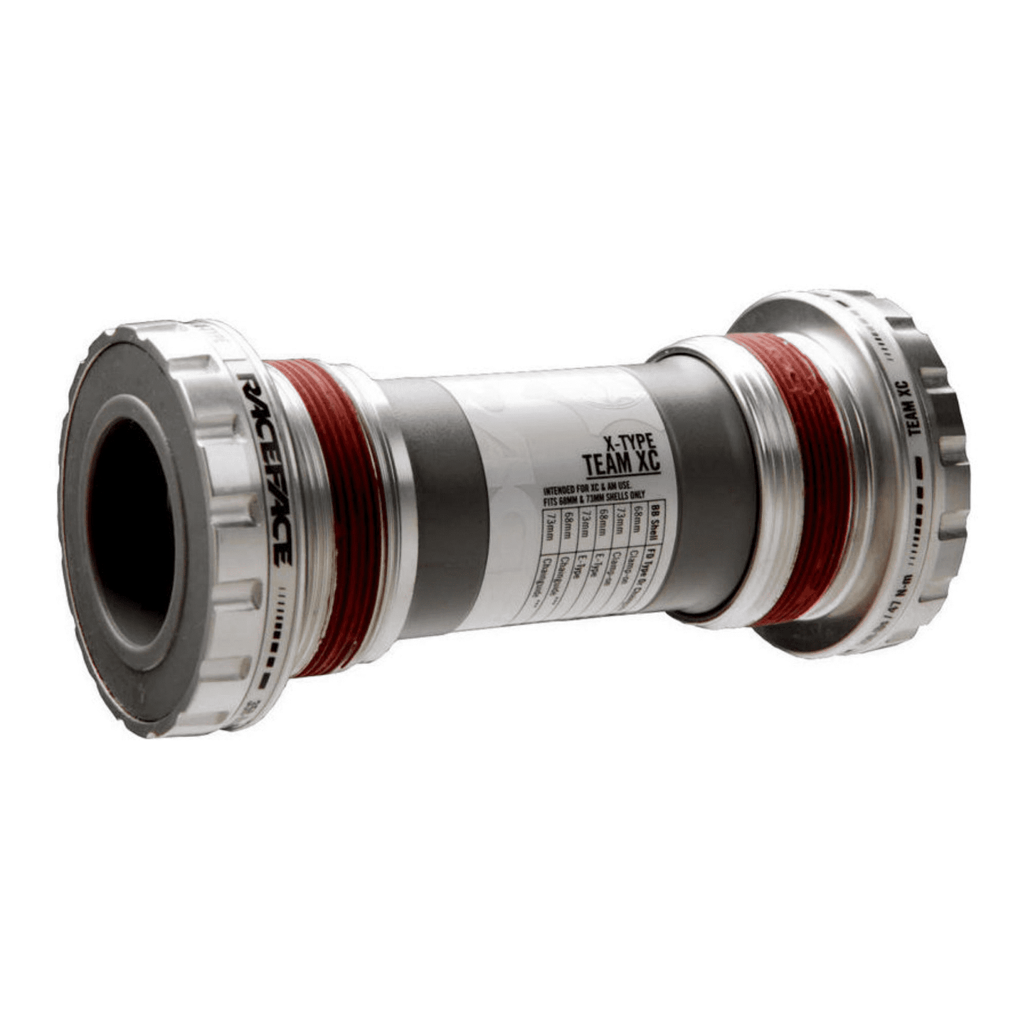 Race Face Team XC X-Type Bottom Bracket Silver 68/73mm