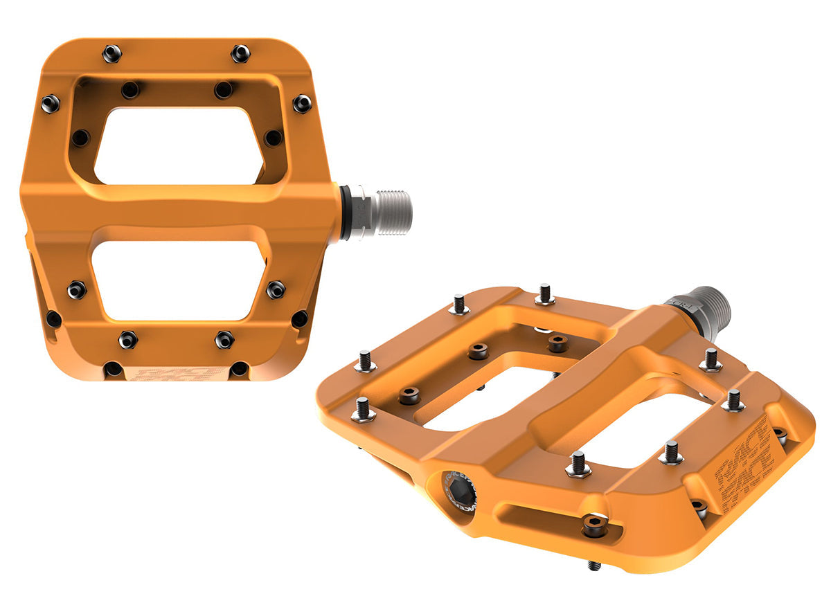 Race Face Chester Flat Pedals - Orange Orange