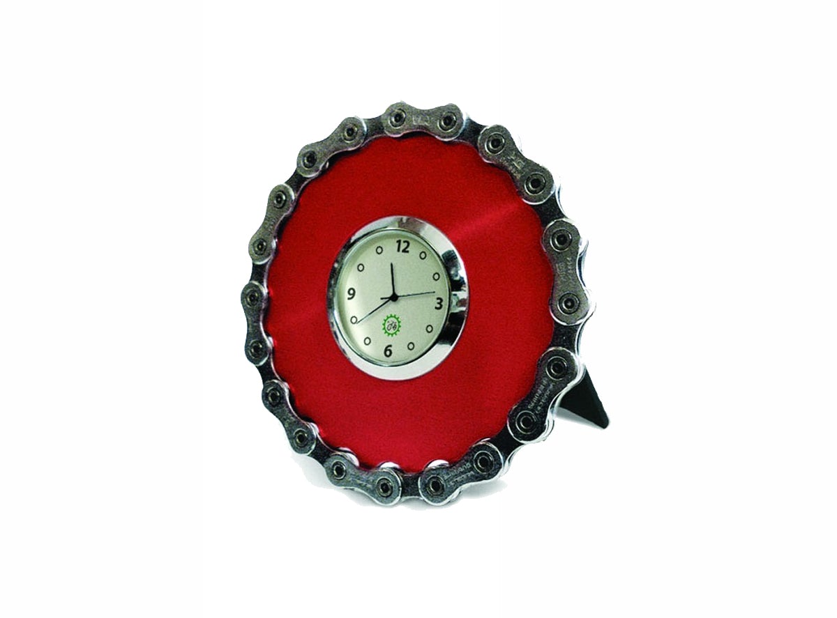 Resource Revival Chain Desk Clock - Red Red Each