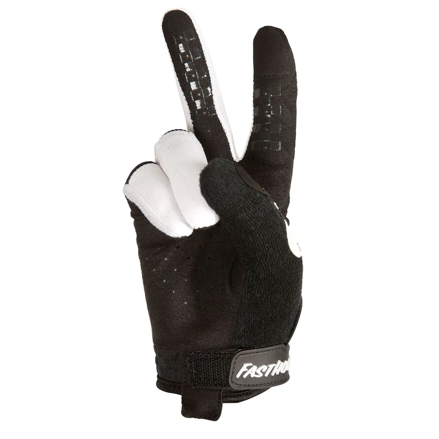 Fasthouse Ridgeline+ MTB Glove - Youth - Black-White