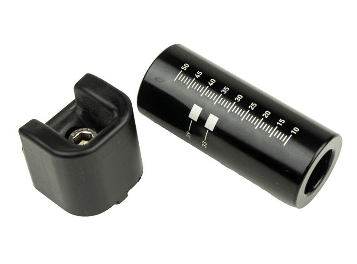 RockShox Rear Shock Clamp Tips Black 26mm - Super Deluxe A1-B2 (2017-2022)/ThruShaft C1+ (2021+)