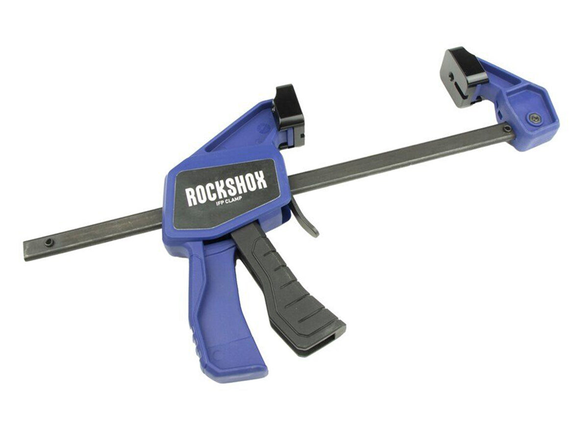 RockShox Rear Shock Damper Service Clamp Tool Blue - Black Use with model specific tips