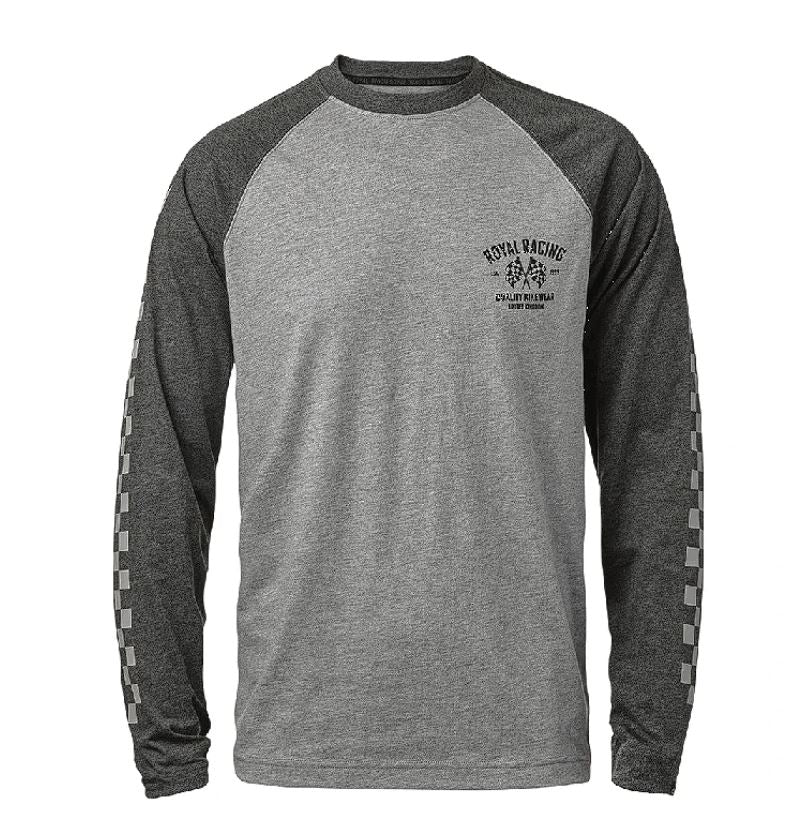 Royal Core Long Sleeve MTB Jersey - Flag - Gray-Black