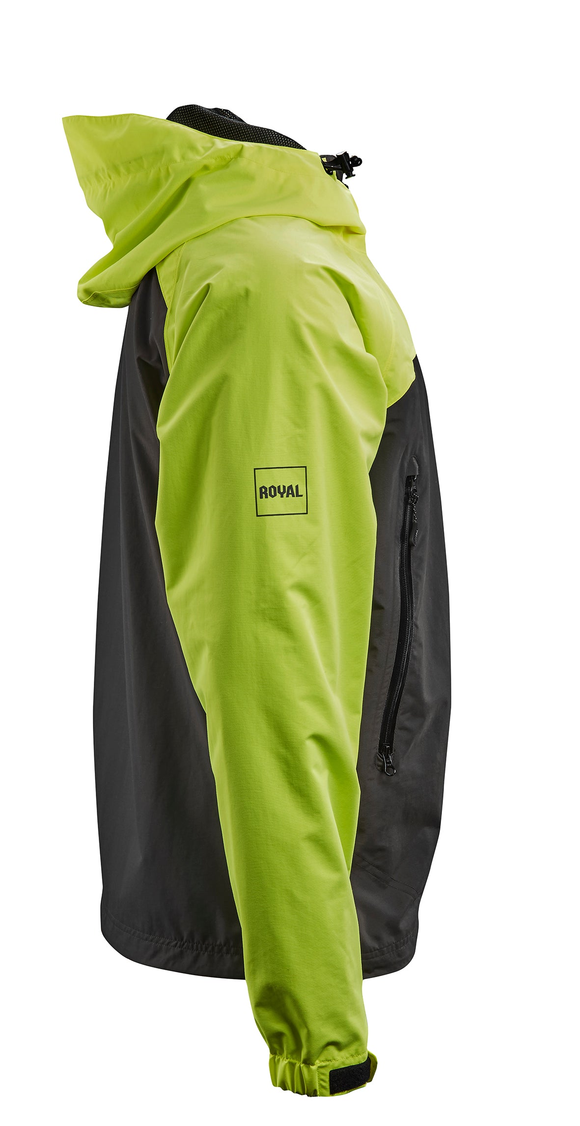 Royal Matrix Jacket - Flo Yellow-Charcoal